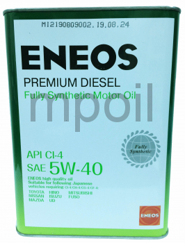 Масло ENEOS Premium Diesel  CI-4  5W-40 4л