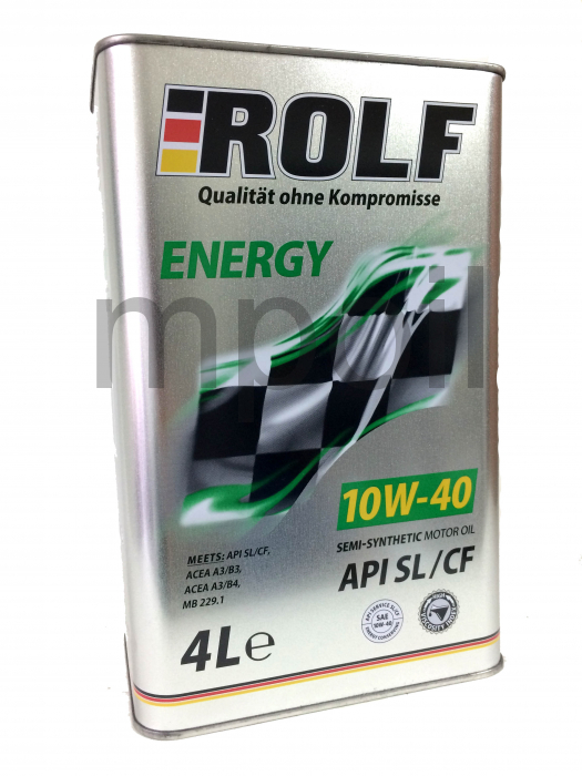 Масло ROLF Energy 10W-40 п/с API SL/CF 4л