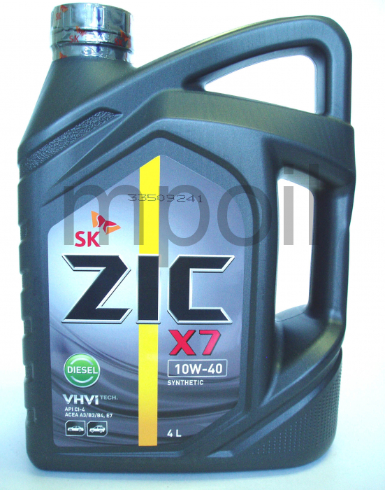 Масло ZIC X7 10w40 Diesel CI-4/SL (4л.)