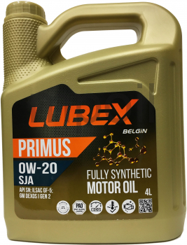 Масло LUBEX Primus SJA 0W-20 SN+RC GF-5 (4л)