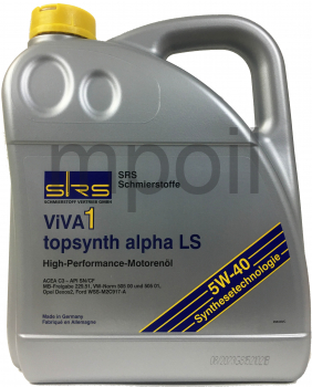 Масло SRS VIVA1 Topsynth alpha LS 5W-40 4л